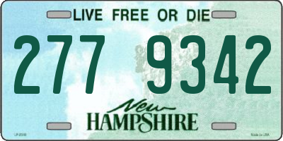 NH license plate 2779342