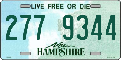 NH license plate 2779344