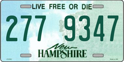 NH license plate 2779347