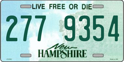 NH license plate 2779354