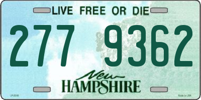 NH license plate 2779362