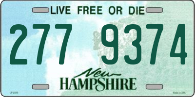 NH license plate 2779374