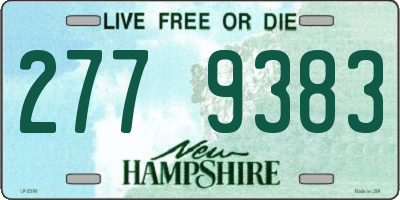 NH license plate 2779383