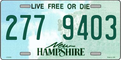 NH license plate 2779403