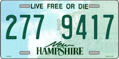 NH license plate 2779417