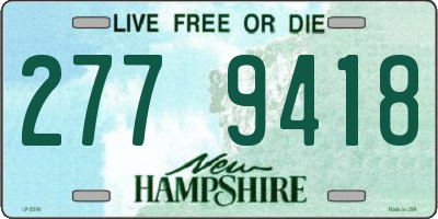 NH license plate 2779418