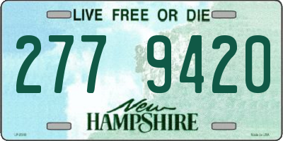 NH license plate 2779420