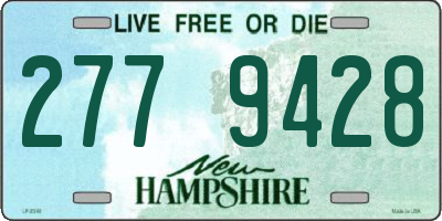 NH license plate 2779428