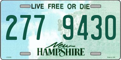 NH license plate 2779430