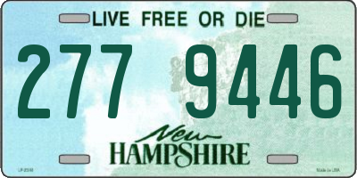 NH license plate 2779446