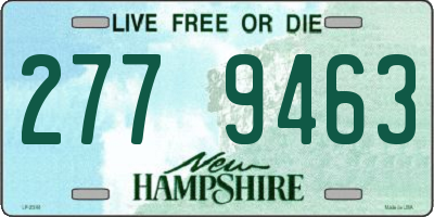 NH license plate 2779463