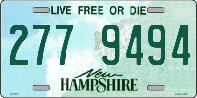 NH license plate 2779494