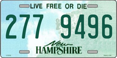 NH license plate 2779496