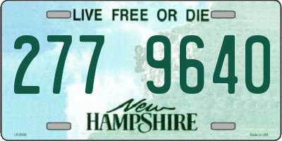 NH license plate 2779640