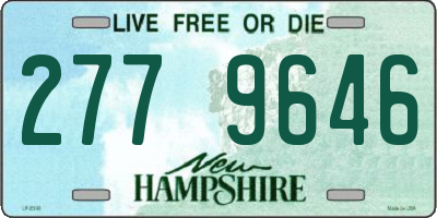 NH license plate 2779646