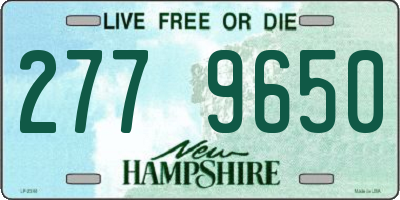 NH license plate 2779650