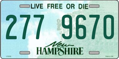 NH license plate 2779670