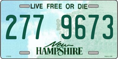 NH license plate 2779673