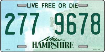 NH license plate 2779678