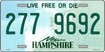 NH license plate 2779692
