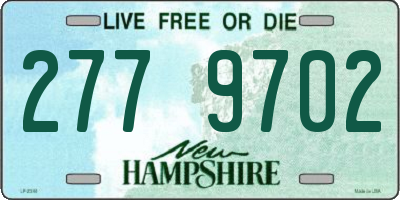 NH license plate 2779702