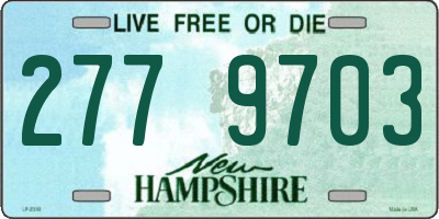 NH license plate 2779703