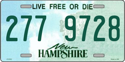 NH license plate 2779728