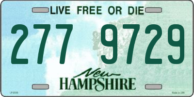 NH license plate 2779729