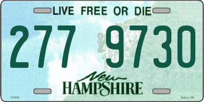 NH license plate 2779730