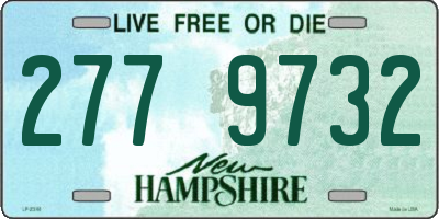 NH license plate 2779732