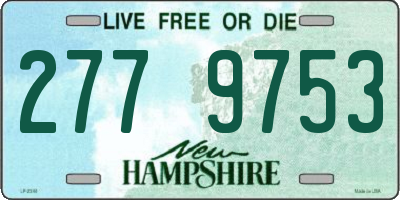 NH license plate 2779753