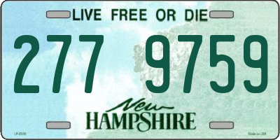 NH license plate 2779759