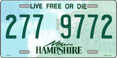 NH license plate 2779772