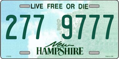 NH license plate 2779777