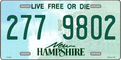 NH license plate 2779802