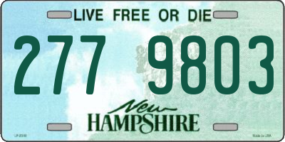 NH license plate 2779803
