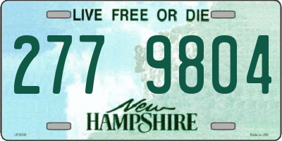 NH license plate 2779804