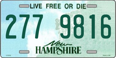 NH license plate 2779816