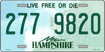NH license plate 2779820