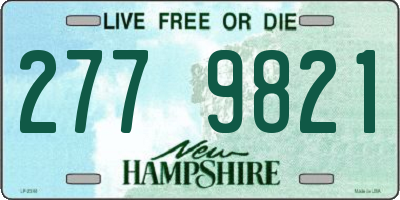 NH license plate 2779821