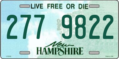 NH license plate 2779822