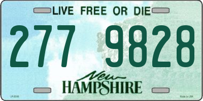 NH license plate 2779828