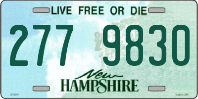 NH license plate 2779830