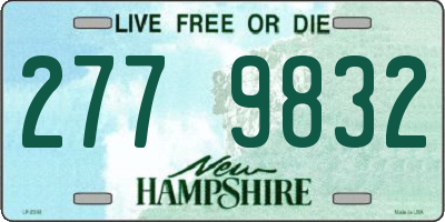 NH license plate 2779832