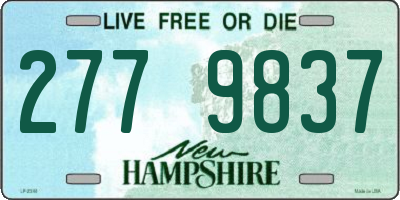 NH license plate 2779837