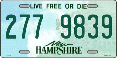 NH license plate 2779839