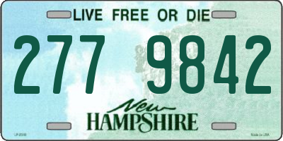 NH license plate 2779842
