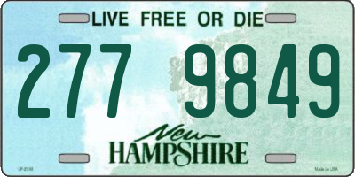 NH license plate 2779849