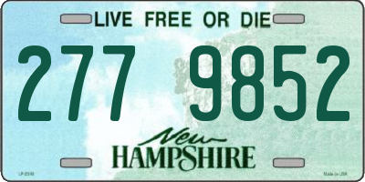 NH license plate 2779852
