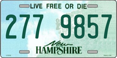 NH license plate 2779857